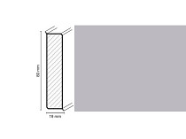 Плинтус Широкий плинтус Cubu flex life XL 80/19 W199 Серебряный фото 1 | FLOORDEALER